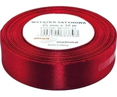 Brewis Burgundiško vyno atlasinė juostelė 25 mm x 32 m
