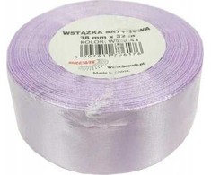 BREWIS Wstążka satynowa jasny šviesiai violetinė 38mm x 32m