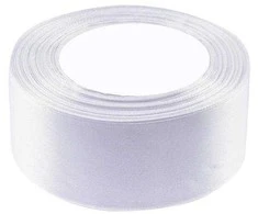 Brewis Satininė juostelė balta 50 mm x 32 m
