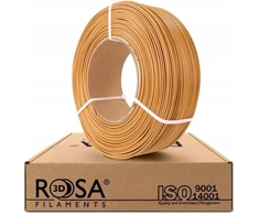 3D plastikas PLA ruda šviesiai 1.75mm 1kg refill pakuotė Rosa3D