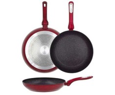 Newill Keptuvė brightsign Keptuvė Cosmo O26cm indukcinė raudona su apsauga 24222102