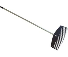 Sauber Leaf Rake with handle juodas 50cm