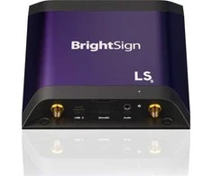 Vaizdo grotuvas „BrightSign LS445“ medijos grotuvas, juodas, violetinis, 4K „Ultra HD“ su „Wi-Fi“