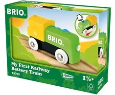Brio Railway BRIO mano pirmasis traukinukas su baterijomis, 33705