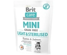 Brit Care Mini Light ir sterilizuotas pašaras 0,4kg