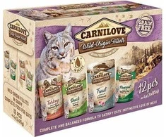 Drėgnas Kačių Maistas - Carni Love Wild Origin Filė 12x85g