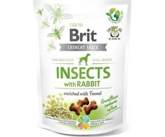 Brit Care Crunchy Cracker Insects &amp; Rabbit skanėstai šunims, 200 g