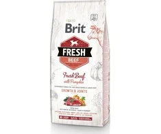Brit Fresh Dog Jautiena su moliūgas Puppy Large 12kg