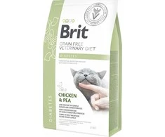 Brit GF Veterinary Diets sausas maistas katėms Diabetes 2kg