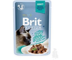 Brit Premium Delicate Fillets in Gravy su jautiena 85 g