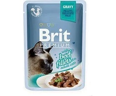 Brit Premium Delicate Fillets in Gravy su lašiša sterilizuotam 85 g