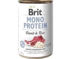 BRIT CARE Dog Mono Protein su ėriena ir ryžiais 400g