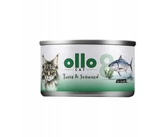 OLLO Cat nr 8 Tuna & Seaweed in broth – šlapias kačių maistas – 70g