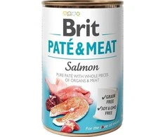 BRIT Paté &amp; Meat su lašiša - šlapias šunų maistas - 800g