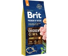 BRIT PREMIUM Dog by Nature Junior M 15kg