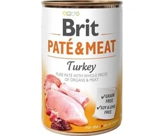Drėgnas Šunų Maistas - BRIT Paté &amp; Meat Su Kalakutiena 800g