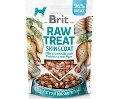 Šunų Skanėstas - BRIT Raw Treat Skin &amp; Coat žuvis ir vištiena 40 g