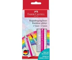 Blizgus gelis Faber-Castell 12ml, 2vnt vaivorykštės spalvų