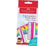 Blizgus gelis Faber-Castell 12ml, 2vnt vaivorykštės spalvų