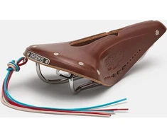Brooks Balnelis BROOKS B17 CARVED, rudos spalvos, plieniniai lankeliai, svoris 520 g, linija Leather