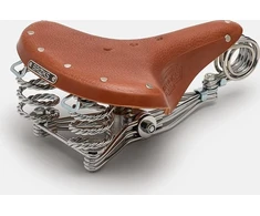 Brooks BALNELIS BROOKS B33, Honey, plieniniai lankai, svoris 1600 g, linija Leather (NAUJAS)