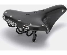 Brooks Balnelis BROOKS B72, Juodas, Plieniniai bėgeliai, Svoris 720g, Linija Leather (NAUJAS)