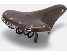 Brooks Balnelis BROOKS B72, rudos spalvos, plieniniai lankai, svoris 720 g, serija Leather (NAUJAS)