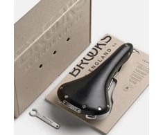 Brooks Balnelis BROOKS SWALLOW B15, juodas, plieniniai lankeliai, svoris 490 g, linija Leather