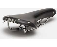 Brooks Balnelis BROOKS SWALLOW B15, juodas, plieniniai lankeliai, svoris 490 g, linija Leather