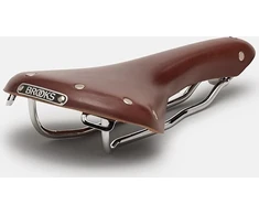 Brooks Balnelis BROOKS SWALLOW B15, rudos spalvos, plieniniai lankai, svoris 490 g, serija Leather