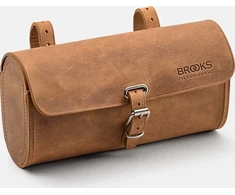 Brooks Balno krepšys BROOKS CHALLENGE, Tamsiai ruda, Talpa 1,5 l, Tvirtinama prie dirželių, Natūrali oda (NAUJAS)