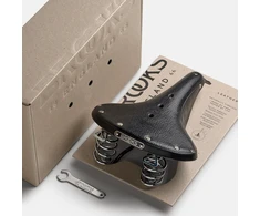 Brooks Biklas BROOKS B67, juodos spalvos, plieno rėmelis, svoris 850 g, linija Leather (NEW)