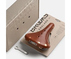 Brooks Brokso balnelis BROOKS B17 SPECIAL SHORT, Honey, plieniniai lankeliai, svoris 480 g, linija Leather