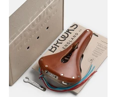 Brooks BROOKS B17 CARVED balnelis, Honey spalvos, plieniniai lankai, svoris 520 g, Leather linija