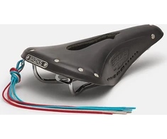 Brooks BROOKS B17 NARROW CARVED balnelis, juodas, plieniniai lankai, svoris 510 g, linija Leather
