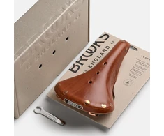 Brooks BROOKS B17 SPECIAL balnelis, Honey spalvos, plieniniai lankai, svoris 540 g, linija Leather