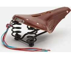 Brooks BROOKS FLYER CARVED balnelis, ruda, plieniniai lankai, svoris 860 g, linija Leather (NEW)