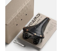 Brooks BROOKS FLYER SPECIAL balnelis, juodas, plieniniai lankai, svoris 890 g, linija Leather (NAUJAS)