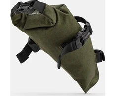 Brooks Palapinės po balnu krepšys BROOKS SCAPE SADDLE ROLL BAG, purvo žalia, talpa 1L, tvirtinimas ant dirželių, atsparumas vandeniui IPX4 (NAUJAS)