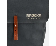 Brooks Sakwy BROOKS BRICK LANE PANNIERS, pilka/medaus, talpa 2x15L, tvirtinimas ant diržų, rauginta oda (NEW)