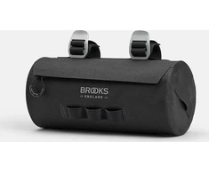 Brooks Vairuoklio krepšys BROOKS SCAPE HANDLEBAR POUCH, juodos spalvos, talpa 3L, tvirtinimas dirželiais, atsparus vandeniui (NAUJAS)