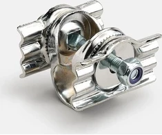 Brooks BROOKS CLAMP 7/8'' (22.2MM) balno spaustukas, skirtas TRIPLE RAIL B33, chromuotas (NAUJAS)