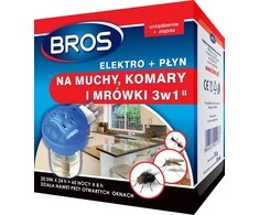 Elektrofumigatorius su skysčiu nuo uodų ir musių Bros