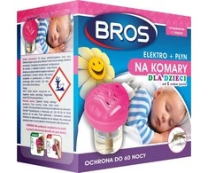 Bros elektrofumigatorius su skysčiu nuo uodų ir musių children Bros