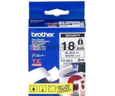 Brother Balta laminuota juostelė su juodu įspaudu TZSE4 18 mm TZSE4