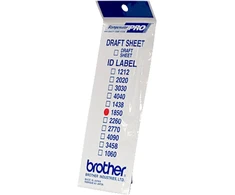 Brother ID1850, 79 x 191 x 1 mm, 22 g, 18 x 50 mm, 25 g, 50 vnt., 5 vnt.