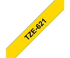 Brother Labelling Tape 9mm, Juodas on yellow, TZe, Pilkas, Thermal transfer, Philippines,