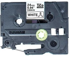Brother TZE-R251 TAPE 24MM/Baltas ON Juodas