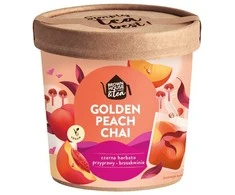 „Brown House &amp; Tea“ juodoji arbata su persikais – „Golden Peach Chai“ 50 g