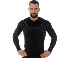 Vyr. termo marškinėliai Brubeck Thermo Men's Sweatshirt - Juoda - XL